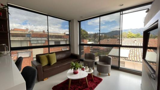 Apartamento En Arriendo En Bogota En La Calleja Usaquen A75918, 50 mt2, 1 habitaciones