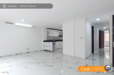 Apartamento En Arriendo En Medellin En Simon Bolivar A149080, 80 mt2, 3 habitaciones