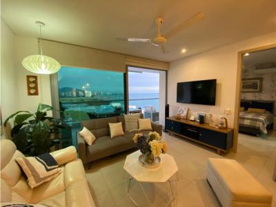 Precioso apartamento amoblado en primera línea de playa, 82 mt2, 2 habitaciones