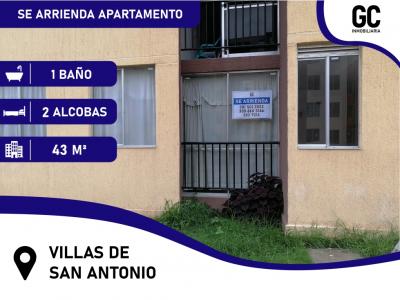  ARRIENDO APARTAMENTO  VILLAS DE SAN ANTONIO, 45 mt2, 2 habitaciones