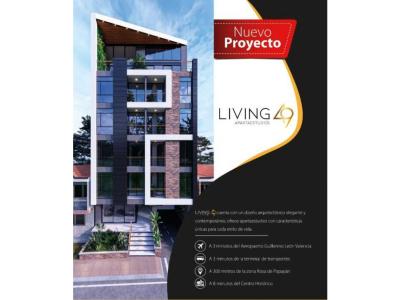 En venta Proyecto de Apartaestudios en el Edificio LIVING 49, 25 mt2, 1 habitaciones