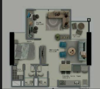 Apartamento En Venta En Bello En Niquia V12768, 54 mt2, 3 habitaciones