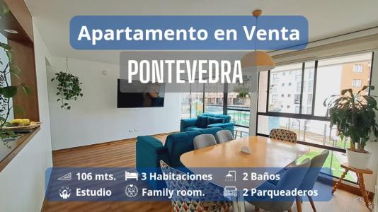 Apartamento En Venta En Bogota En Pontevedra V140872, 106 mt2, 3 habitaciones