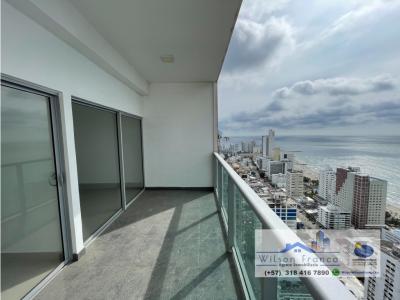  Apartamento En Venta, Bocagrande, Exclusivo, vista al mar, Cartagena, 66 mt2, 1 habitaciones