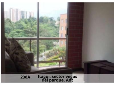 Venta de apartamento en Itagui, sector vegas del parque, 66 mt2, 3 habitaciones