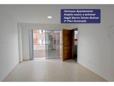 APARTAMENTO PARA ESTRENAR EN ITAGÜÍ SIMÓN BOLÍVAR., 84 mt2, 3 habitaciones