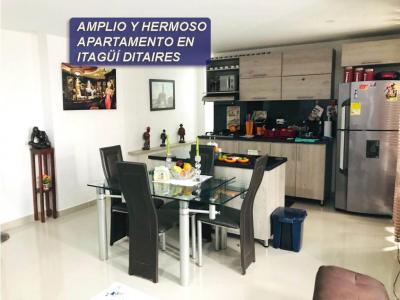 SE VENDE HERMOSO APARTAMENTO EN DITAIRES ITAGÜÍ, 95 mt2, 3 habitaciones