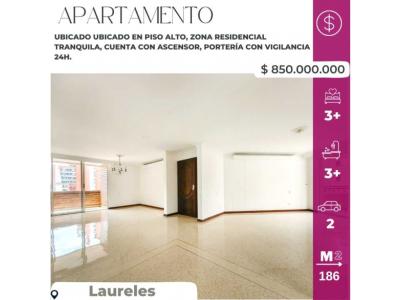 Excelente apartamento en Laureles, 186 mt2, 4 habitaciones