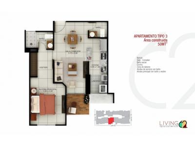 VENDE APARTAMENTOS EN PROYECTO EN EL BARRIO LA CASTELLANA , 124 mt2, 3 habitaciones