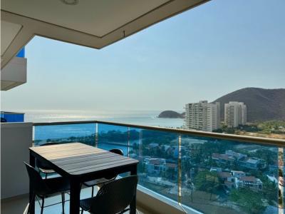 Apartamento en venta con vista al mar en la playa de pozos colorados, 85 mt2, 2 habitaciones