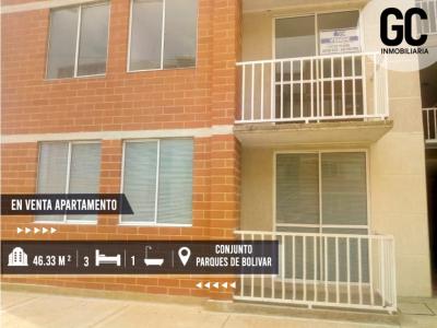 APARTAMENTO EN VENTA | PARQUES DE BOLÍVAR, 46 mt2, 3 habitaciones