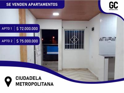 Se venden apartamentos en el barrio Ciudadela Metropolitana., 45 mt2, 2 habitaciones