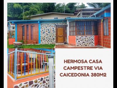 MAGNIFICA CASA CAMPESTRE VIA CAICEDONIA 3690, 380 mt2, 3 habitaciones