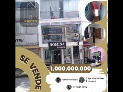 Se vende edificio en centro de Pereira, 2 habitaciones