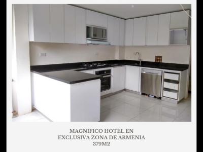 HERMOSO HOTEL REMODELADO EN GRAN SECTOR DE ARMENIA 2009, 379 mt2, 15 habitaciones