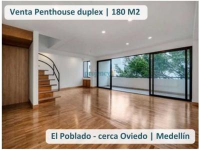 Venta Apartamento El Poblado PENTHOUSE REMODELADO sector Oviedo, 180 mt2, 3 habitaciones