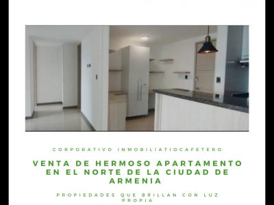 APARTAMENTO DE 2 HABITACIONES  NORTE DE ARMENIA  41-158, 77 mt2, 2 habitaciones