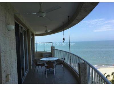 Apartamento amoblado con vista frontal al mar 185 m2, bello horizonte, 185 mt2, 4 habitaciones