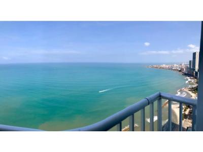 En Cartagena Frente al mar en Bocagrande VENDO apartamento turistico, 106 mt2, 3 habitaciones