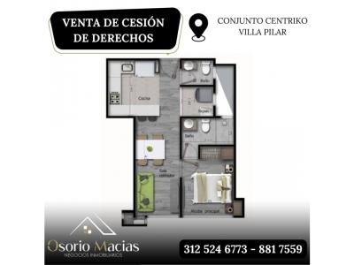 Venta de apartaestudio en Villa Pilar, 38 mt2, 1 habitaciones