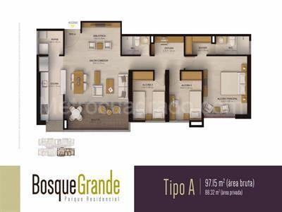 Apartamento En Venta En Itagüi V51075, 97 mt2, 3 habitaciones