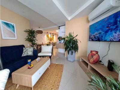 Venta en Cartagena apartamento zona norte Edif  Porto Vento uso Mixto, 105 mt2, 2 habitaciones
