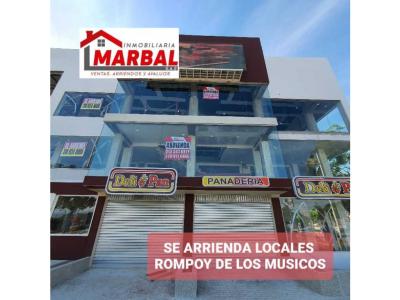 SE ARRIENDAN LOCALES ROMPOY LOS MUSICOS, 280 mt2, 3 habitaciones