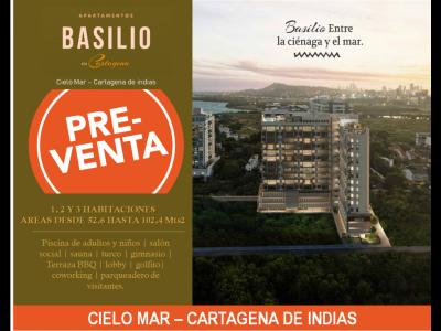 PROYECTO EDIFICIO BASILIO | CIELO MAR | CARTAGENA DE INDIAS, 52 mt2, 1 habitaciones