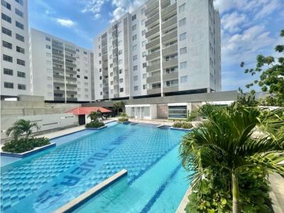 Apartamento amoblado en venta condominio Tayrona Towers, Santa Marta, 54 mt2, 2 habitaciones