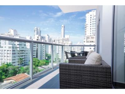 En Cartagena vendo apartamento de uso turístico en Bocagrande, 97 mt2, 2 habitaciones