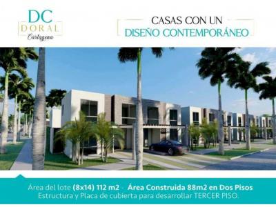 Doral Cartagena. Zona norte, *De contado. Proyecto nuevo,  Provivienda, 88 mt2, 3 habitaciones