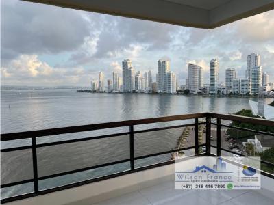 Apartamento En Venta, Bocagrande, Vista A La Bahía De Cartagena, 145 mt2, 3 habitaciones