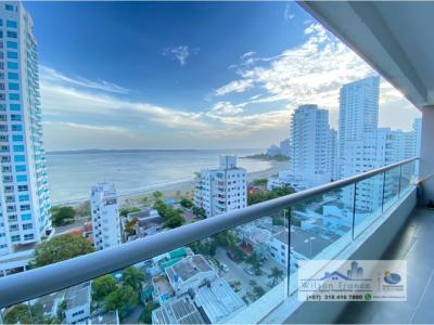 Apartamento Dúplex en venta, Castillogrande, vista al mar, Cartagena, 128 mt2, 2 habitaciones