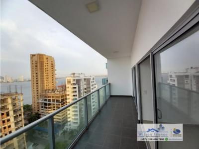 Apartamento En Venta, Bocagrande, Exclusiva vista, Cartagena, 73 mt2, 1 habitaciones