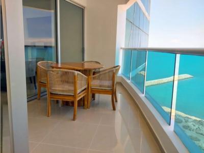Amoblado Apartamento de Lujo en Cartagena Piso 13 - Precio por Día, 170 mt2, 3 habitaciones