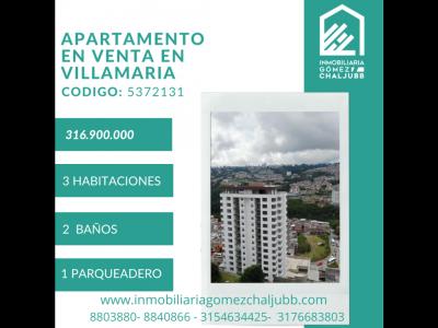 Apartamento en Venta en Villamaria, 68 mt2, 3 habitaciones