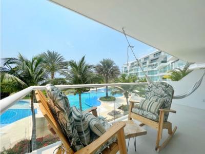 Venta Apartamento en Karibana Beach Golf en Zona Norte Cartagena, 125 mt2, 2 habitaciones