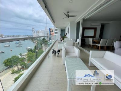 Apartamento En Venta, Barrio Manga, Cartagena De Indias, 175 mt2, 4 habitaciones