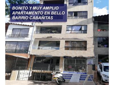 SE VENDE AMPLIO APARTAMENTO EN BELLO CABAÑITAS, 109 mt2, 3 habitaciones